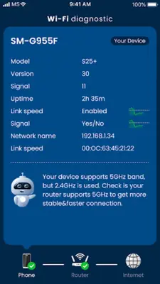 WiFi Optimize&Diagnose android App screenshot 1